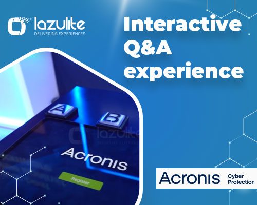 Interactive Q&A experience- Gamification- Acronis Cyber Protection- Lazulite Technology Services