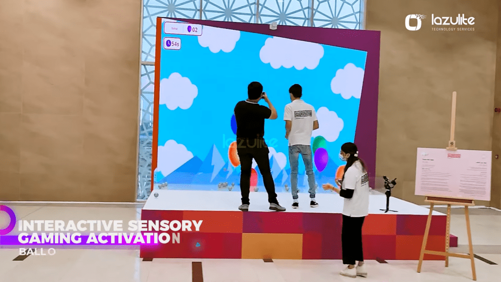 Interactive Gaming Activation | Sensory Balloon Blast | Mall Activation